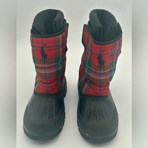 Polo Ralph Lauren snow boots classic pattern
